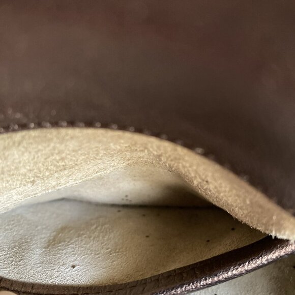 Anya Hindmarch Brown Glitter Clutch Leather Valorie Gold Turn Lock Handbag - Picture 10 of 17